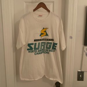 Vintage 1992 Sacramento Surge‎ World League of American Football T